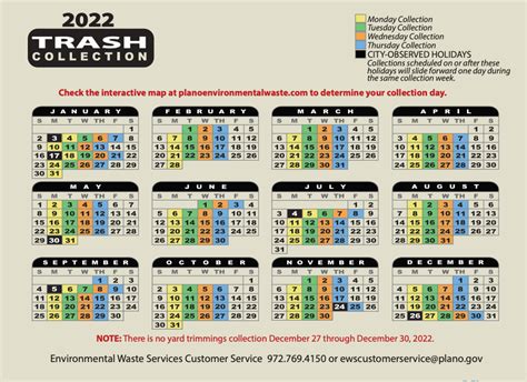 Pawtucket Trash Pickup Calendar 2022